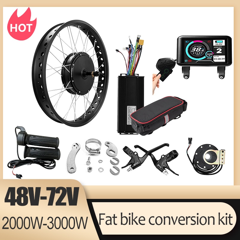 Zestaw do konwersji roweru na  – Ebike Conversion Kit 72V 3000W recenzja i cena