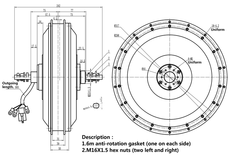 Zestaw do e-bike'a QS 273 V3 7 – 72V 5000W Hub Motor Kit recenzja i cena