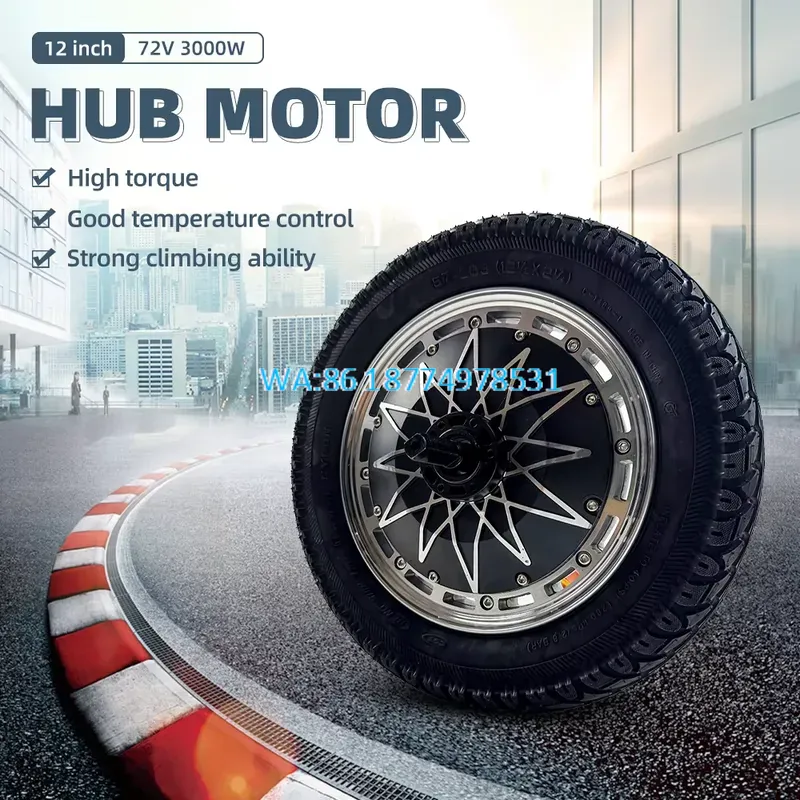 Zestaw silnika pionowego BLDC  – 72V 5000W Hub Motor Kit recenzja i cena